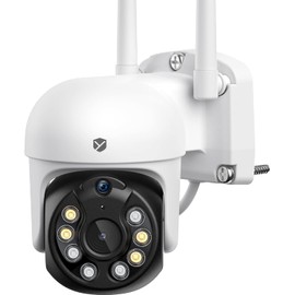 YESKAMOO Security Camera, Outdoor, Wireless, 360° Omnidirectional Surveillance, 24-Hour Recording, AI Character Detection, Motion Detection, Motion Detection, Night Color, Voice Alert, Motion
