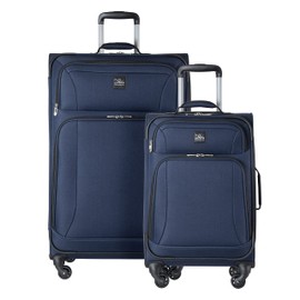 Skyway Epic Softside 4-Wheel Luggage Spinner Collection (Surf Blue, 2-Piece Set (20/28))