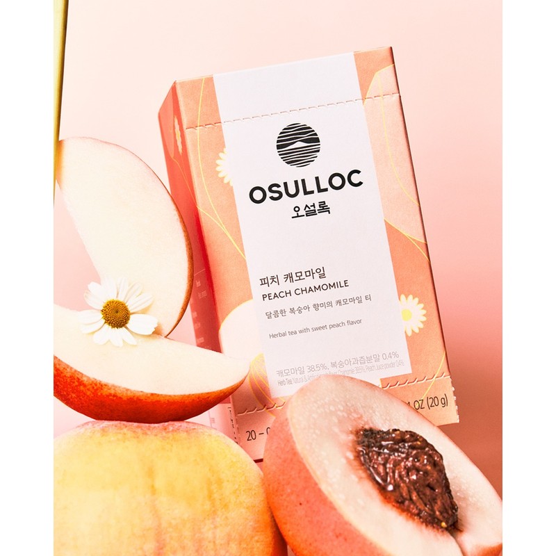 O'sulloc Peach Chamomile Tea Bags