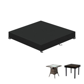 LAMUNI Tabletop Cover 90 x 90 x 15 cm Table Top Protective Outdoor Table Cover Garden Furniture Garden Table Cover Waterproof Garden Table Cover Winterproof Garden Tablecloth Tarpaulin Square