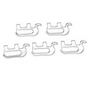 100pcs Paper Clip Cute Elephant Shaped Stainless Steel Paper Clip