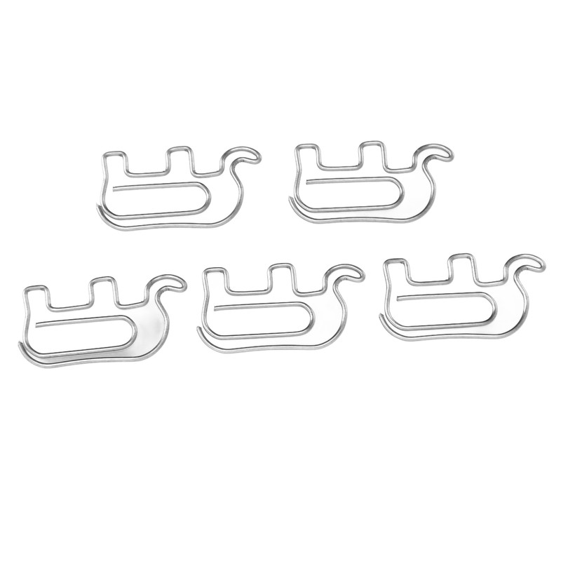 100pcs Paper Clip Cute Elephant Shaped Stainless Steel Paper Clip