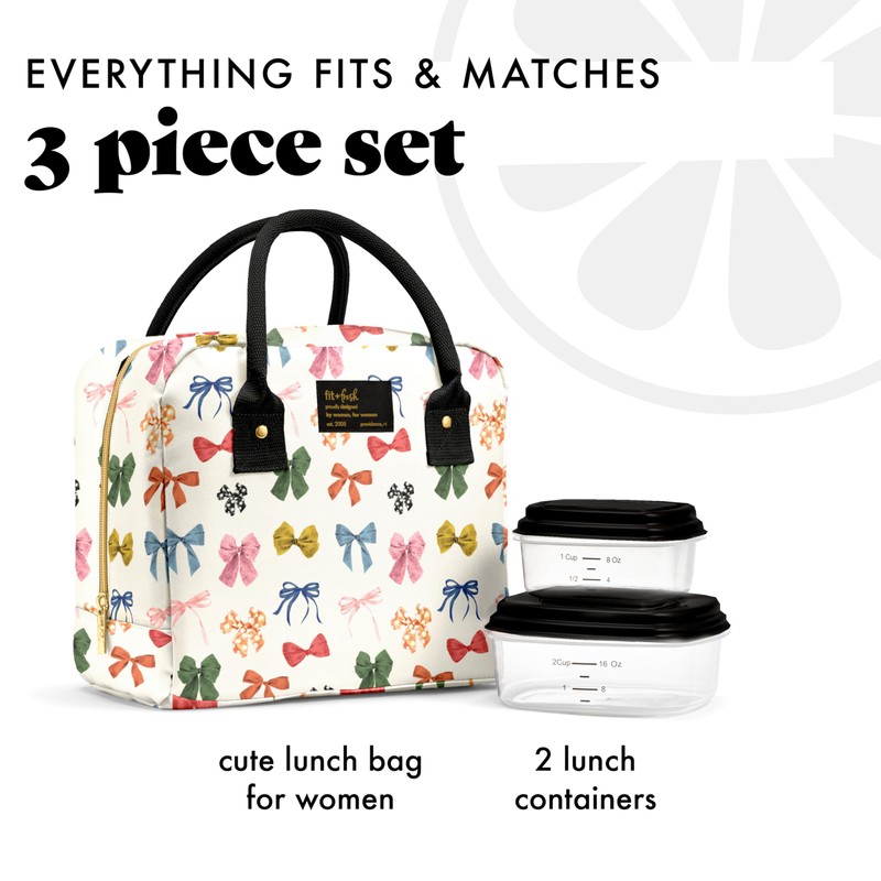 Fit & Fresh Bloomington Lunch Bag for Women - Insulated