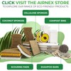 AIRNEX Biodegradable Natural Kitchen Sponge - Compostable Cellulose and Coconut