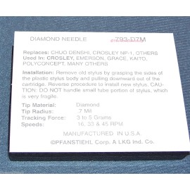 Pfanstiehl IMPROVED REPLACEMENT STYLUS NEEDLE for JENSEN JTA-450 JENSEN JTA-460 JTA-475