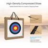 FANOWZUO 20 Inch Archery Target for Backyard Practice, Straw Bow