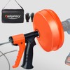 Upgrade Drain Snake Auger, 50 FT Flexible Plumbing Snake with