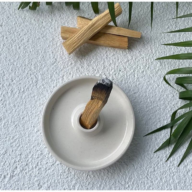 NEYORIKA Palo Santo Saucer Purifying Incense Burner Palo Santo Holder