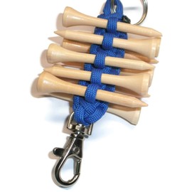 RedVex Paracord Golf Tee Holder - Blue - Holds 10 Golf Tees