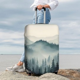 HHSDHSJD Suitcase Covers for Luggage,Luggage Cover for Suitcase Tsa Approved Protector, Elastic Anti-scratch Suitcase Protector for Luggage Fit 18-21 Inch Luggage