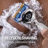 5 Blade Razor with Pivot Ball technology-All Chrome Diamond Pattern