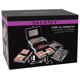SHANY All In One Makeup Kit (Eyeshadow, Blushes, Powder, Lipstick & More) Holiday Exclusive - BLACK , 72 Piece Set