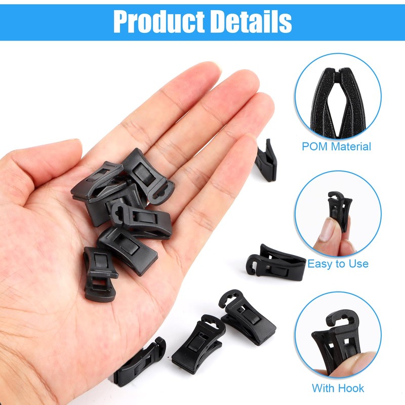 Byffoer Sock Clips [60 PCS] - POM Material, Portable Laundry