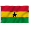Anley Fly Breeze 3x5 Foot Ghana Flag - Vivid Color