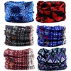 KINREE 6PCS Outdoor Magic Scarf, Elastic Headbands, Headscarves, Headwear, Mask