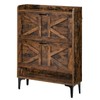 MAHANCRIS Shoe Storage Cabinet, Shoe Organizer with 2 Flip Drawers,