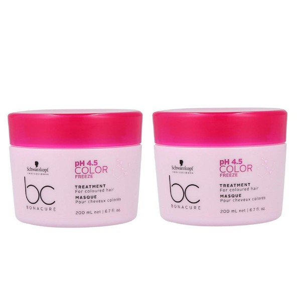 Schwarzkopf Bonacure PH 4.5 Colour Freeze Mask Treatment for Coloured Hair 200 ml Pack of 2