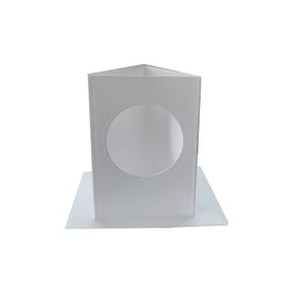 Habico C6 Circle Aperture Cards & Envelopes-Pack 5 (White)