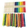 Allazone Sawtooth Wooden Craft Sticks, Wooden Ice Sticks for Art,