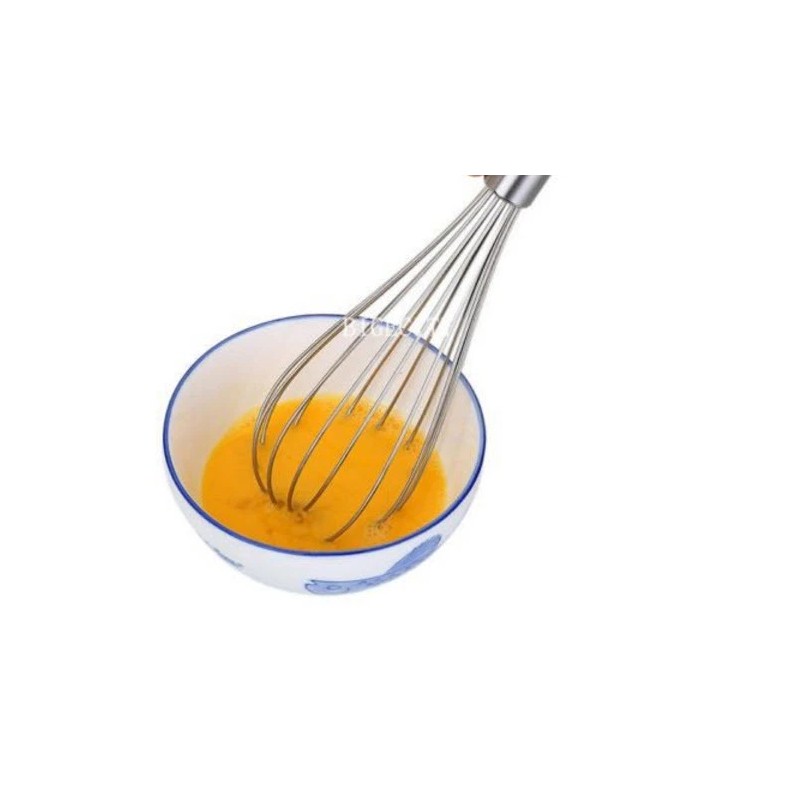 Kitchen FX Stainless Steel 10 Inch Whisk Egg Beater Whipping