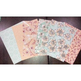 Stampin' Up! Stampin Up Specialty DSP Parisian Blossoms A2 Card Fronts 6 Pieces 4 x 5 1/4”