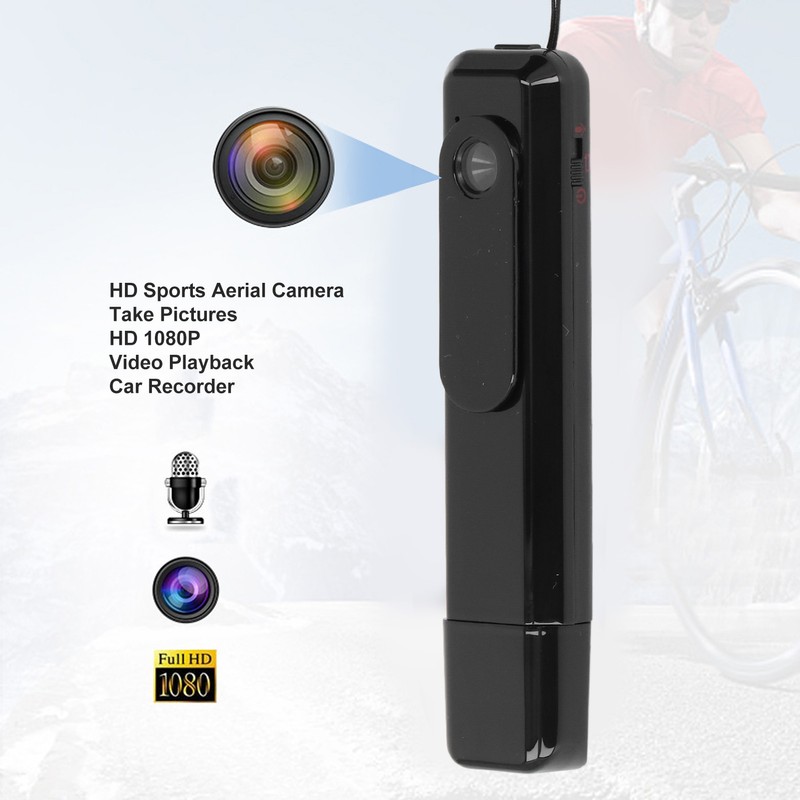 Body Mounted Video Camera HD 1080P Wide Angle Smart Noise