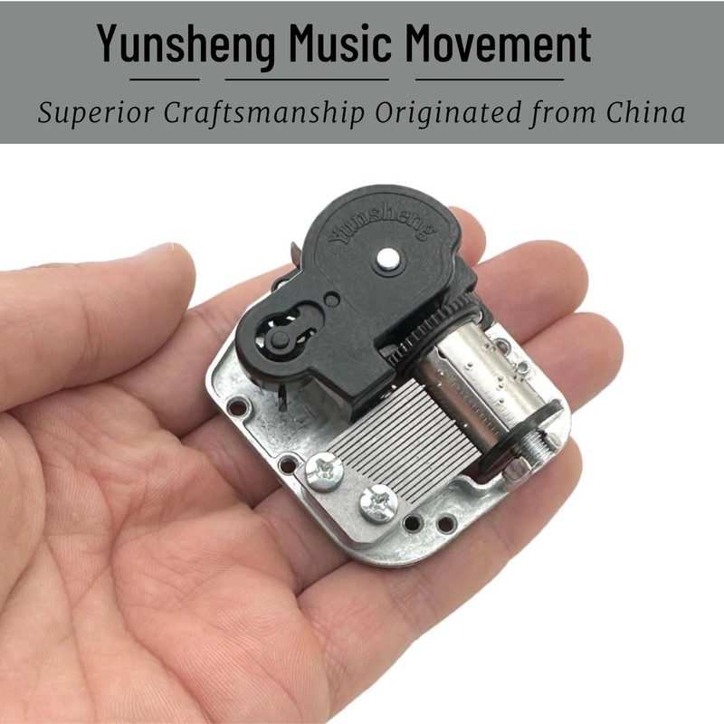 Gueiddi Music Box Mechanism, Swan Lake 18 Note Musical Movement