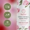 Crema Corporal Humectante Aroma Rosas MatiMati Para manos, Fresca, Suavidad,