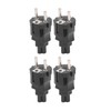 4PCS 2 Slot Plug to IEC320 C5 Power Adapter Professional