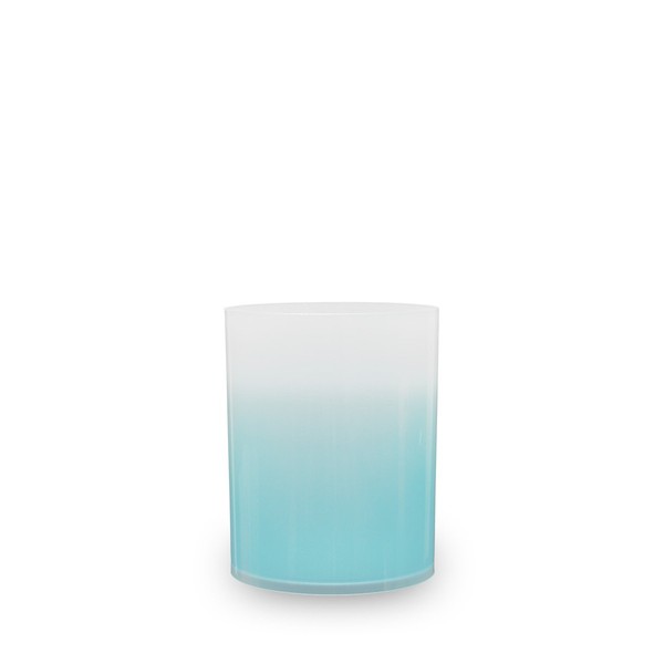 TATSU-CRAFT Clear Dust Box, Cocktail, S, 3.4 L, AB, Aqua Blue, Trash Can, No Lid, Stylish, Slim, Separated, Outdoor, No Lid, Stylish, Small, White, Kitchen, Bathroom, Bedroom, Cafe, Hotel, Guest Room