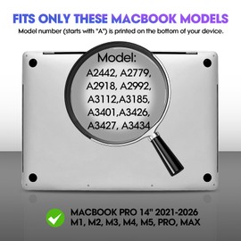 Jovpenx Magnetic Privacy Screen for MacBook Pro 14 inch (2021-2026, M1-M5, Pro, Max), Thin Removable Filter with Reversible Matte/Glossy Side for Coffee Shop