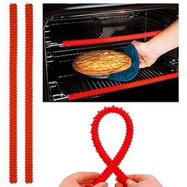 Oven Rack Protectors (2-Pack) - Oven Rack Shields, Oven Edge Liner - Prevents Hand and Arm Burns from Oven Grills, Lab-Tested Food Grade Silicone Oven Rack Protective Cover