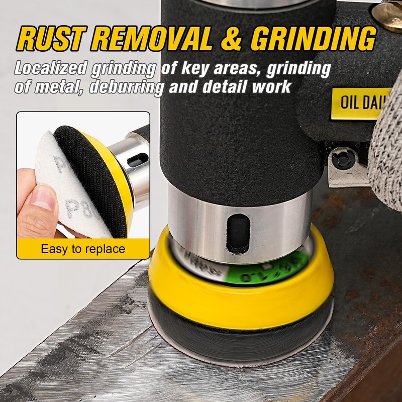 Mini Air Sander 1/2/3 Inch Pneumatic Small Orbital Sander for
