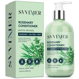 Svvimer Rosemary Hair Growth Shampoo – Biotin & Tea Tree Oil Thickening Shampoo for Hair Loss & Thinning, Sulfate-Free, for Women & Men, 11.8 fl oz - Specification: Conditioner