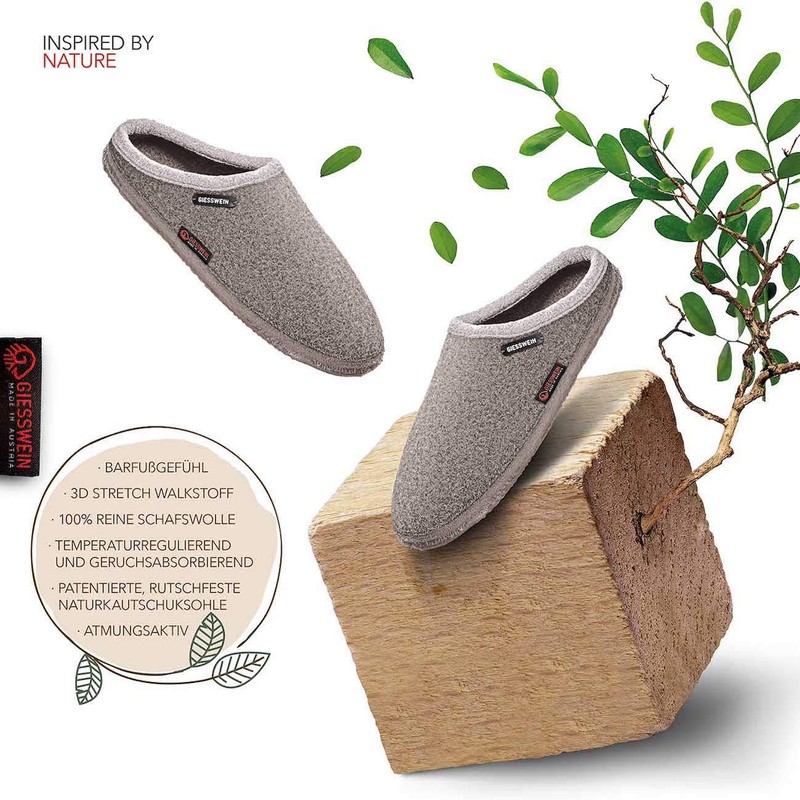 GIESSWEIN Dannheim Unisex Slippers, Natural 268, 37 eu