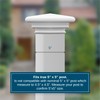 Weatherables 5x5 Post Cap – Weatherproof Premium Outdoor Vinyl Post