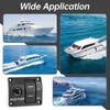 Kelepu 3 Way Bilge Pump Switch Panel with LED Indicator,