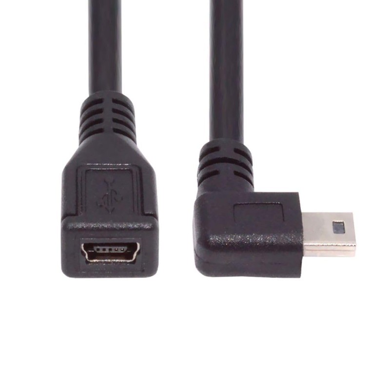 chenyang USB 2.0 Mini USB 5Pin Male to Female 90