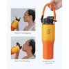 Trebo 32oz Insulated Water Bottle that Fits in Cup Holder,