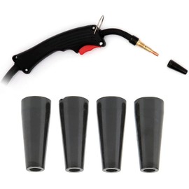 4 Pack Flux Core Gasless Nozzle, Self-Protection MIG Welding Nozzles Tips for 100L Welders, High Heat Resistance & Lightweight Welder Gun Consumables (4PCS)