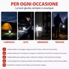 Lanterna da Campeggio LED 200 lumen Estraibile, Compact, Appendibile, Super