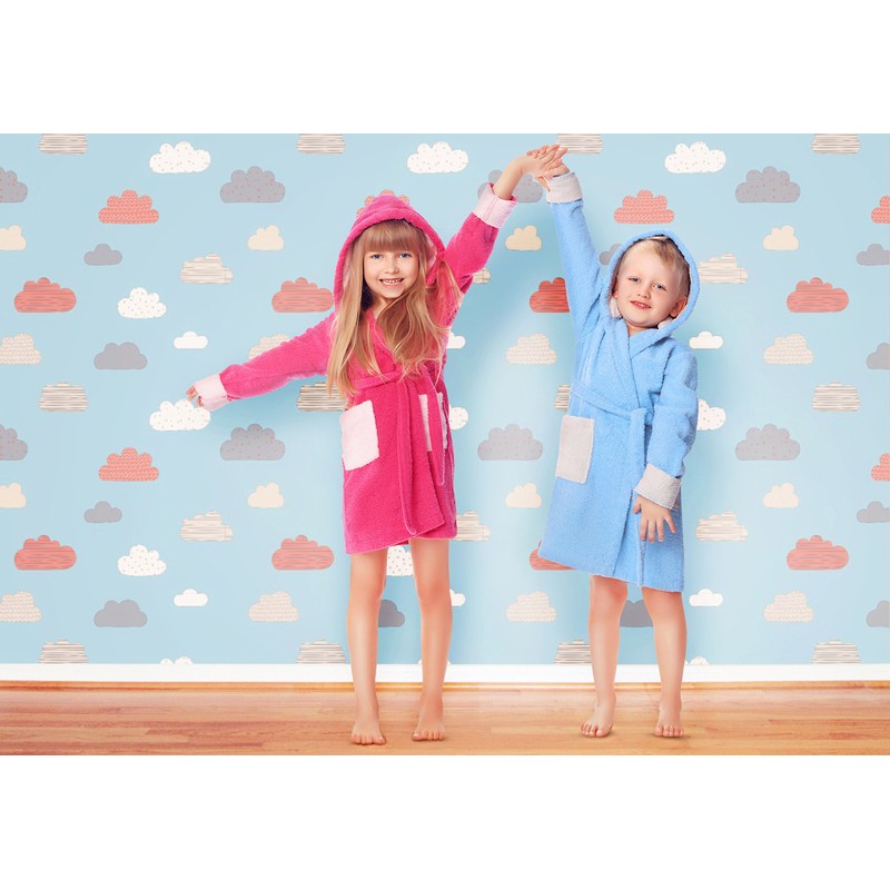 Ladeheid Children’s 100% Cotton Terry Towelling Bathrobe, LA40-103 - 110-116