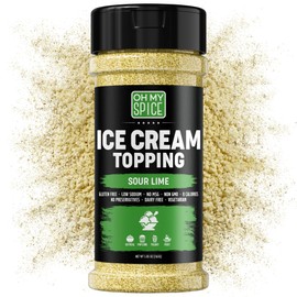 Ice Cream Topping Sour Lime Mix - Gluten Free & Low Sodium Lime Powder with Citric Acid & Powdered Limes Juice Concentrate - Keto Popcorn Seasoning Dried Limes for a Fruit Cup or Margarita Salt 5.85oz