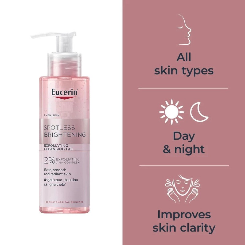 No Brand Eucerin Spotless Brightening Exfoliating Cleansing Gel 200ml |