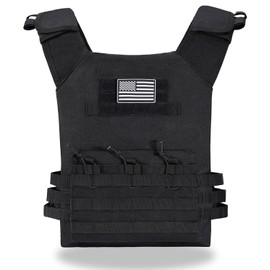 KUIEDIS Tactical Outdoors Vest,Lightweight Airsoft Vest,Adjustable Breathable Paintball Police BattleVest