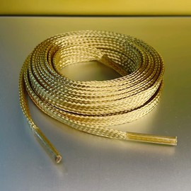 KOPMZ 2Pair Shoelaces for Sneakers, Flat Shoe Laces Boot Strings with Golden Metal Ends, Golden Glitter, Gold, 1