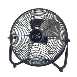 Vie Air 12" High Velocity Quiet All Metal Tilting 3 Speed Floor Fan VA-12
