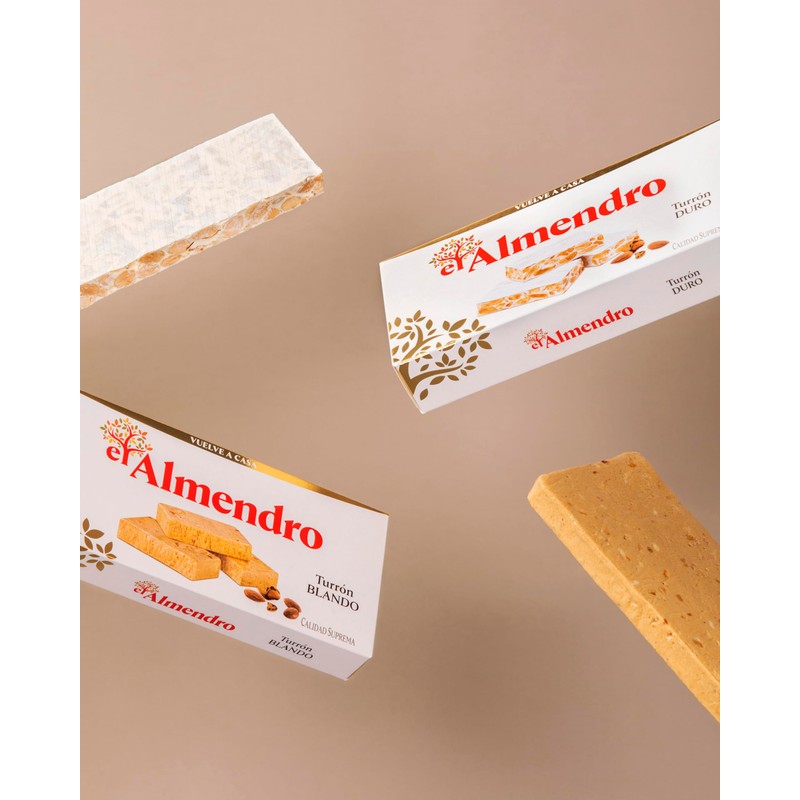 El Almendro Turrones, Turron Blando Nougat Christmas Candy, Creamy Almond