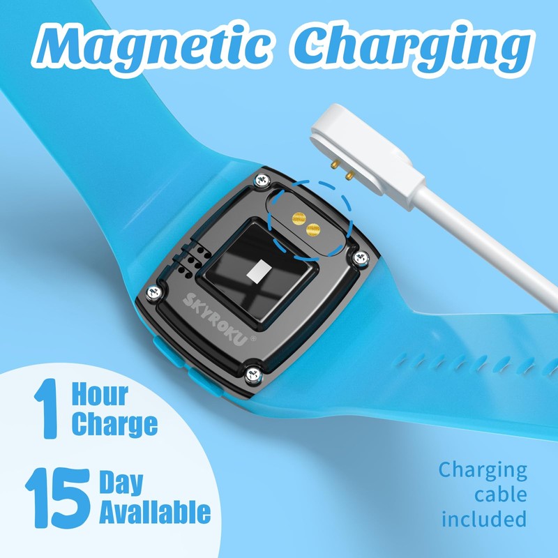 SKYROKU Toddler Potty Training Watch – Magnetic Charging, 5 Timing