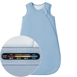 Slumber Buddy Toddler Sleep Sack 18-24 Months, 2T Baby 70% Rayon Made from Bamboo 30% Cotton 1.0 TOG Large XL Toddler Wearable Blanket Sleepers, Quilted Wearable Blanket Baby Boy Girl Sleeping Bag